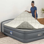 SEALY AlwayzAire Tough Guard Quilted Topper Air Mattress, Queen