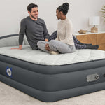 SEALY AlwayzAire Tough Guard Quilted Topper Air Mattress, Queen